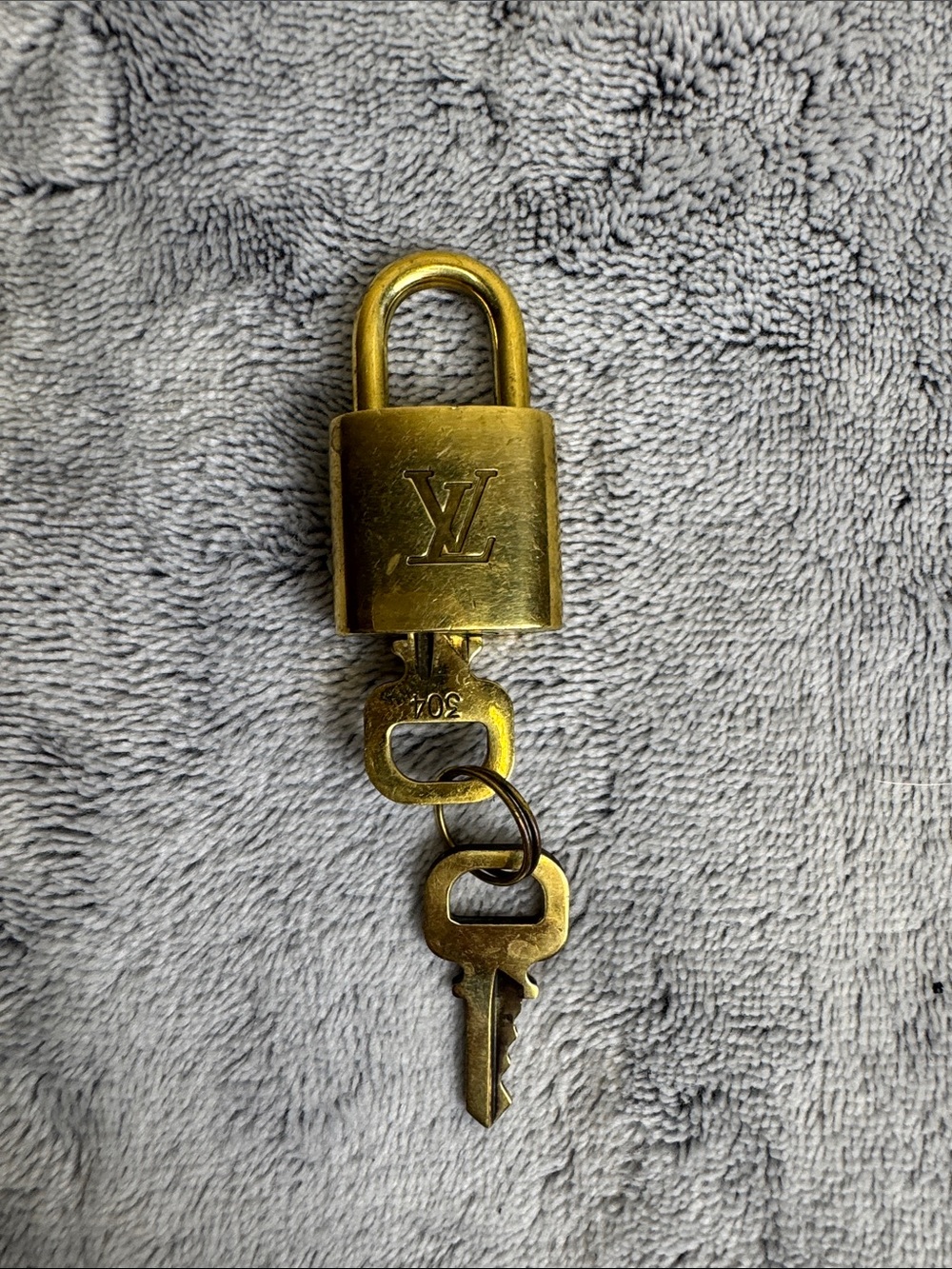 Authentic Louis Vuitton Padlock Lock & 2 Keys Set - Lock #304